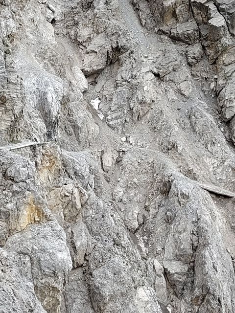 Rock fall wiped my way back